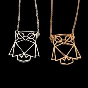 Cute Origami Owl Delicate Dainty Necklace Gold  or Silver Tone Cablelink Chain